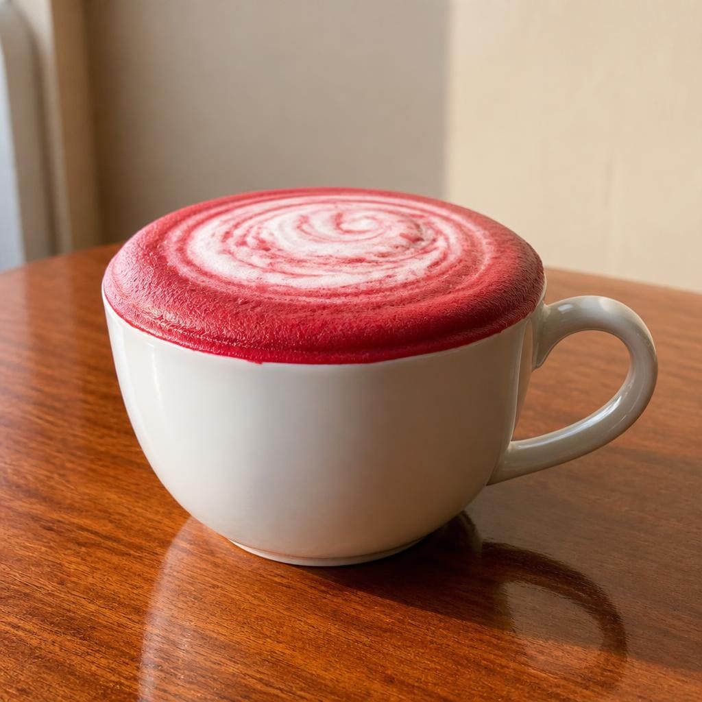 Red Velvet Latte Warkop 84 minuman red velvet creamy dan manis
